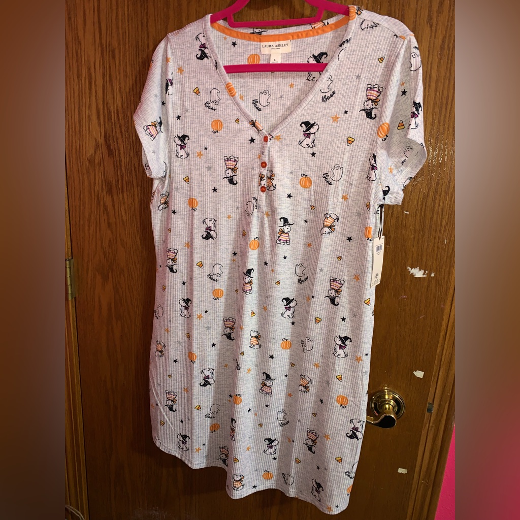 Laura Ashley Halloween Nightshirt Brand New With Tags Size Large